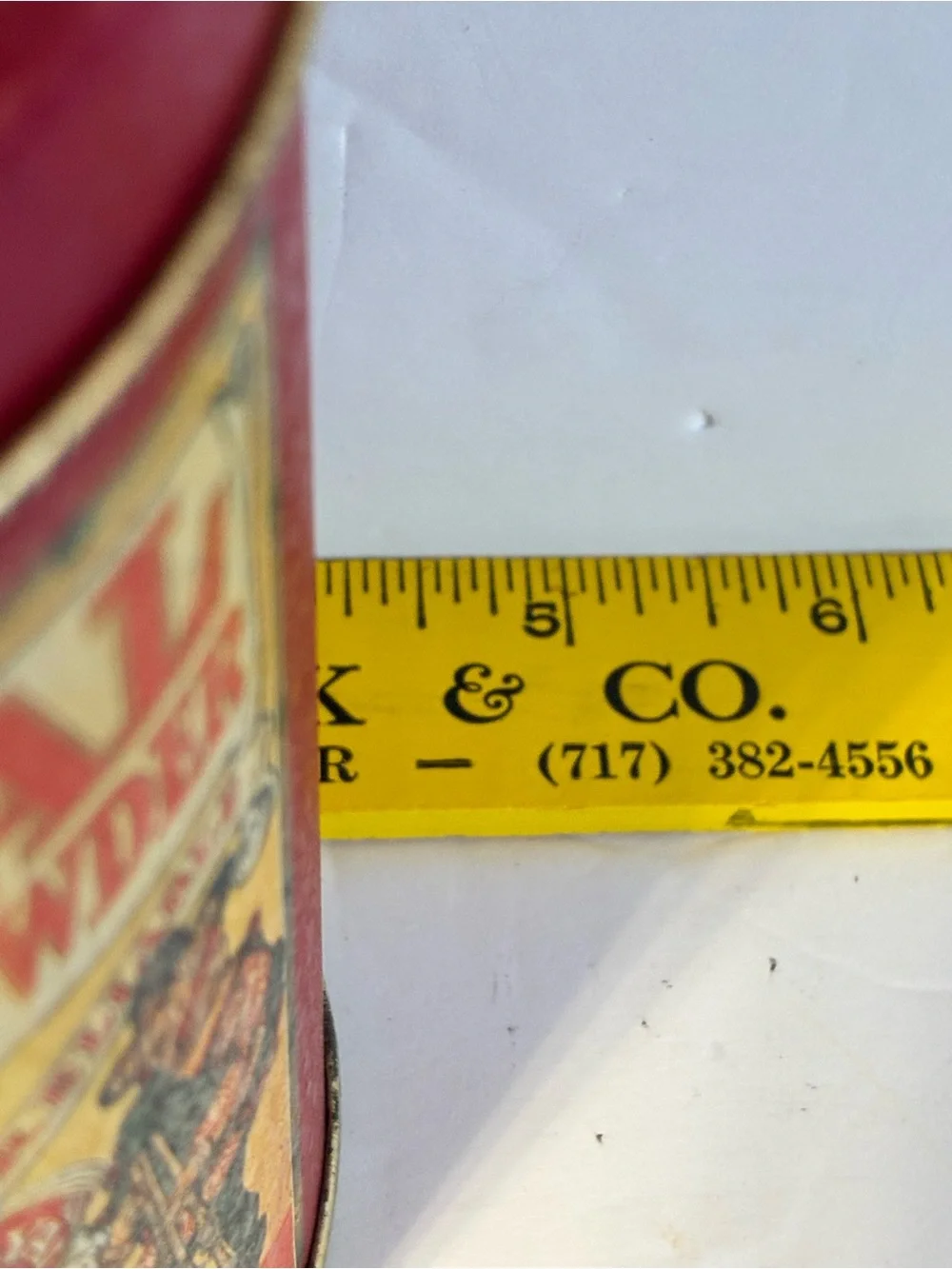 Vintage Royal Baking Powder Advertising Tin Canister Round Metal Storage Tin 8
